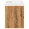 vidaXL Mueble con lavabo integrado roble artisan