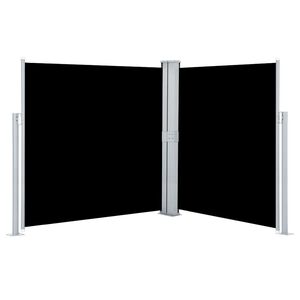 vidaXL Toldo lateral retr&aacute;ctil negro 140x600 cm