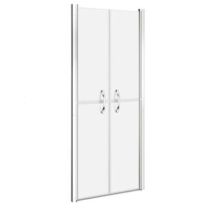 vidaXL Puerta de ducha ESG esmerilado 81x190 cm