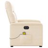 vidaXL Sill&oacute;n masaje el&eacute;ctrico reclinable elevable tela beige