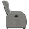 vidaXL Sill&oacute;n el&eacute;ctrico reclinable elevable tela microfibra gris claro