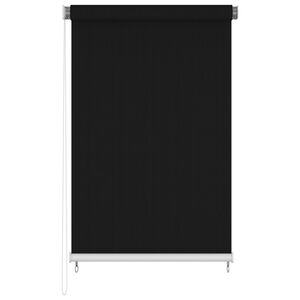 vidaXL Persiana enrollable de exterior 140x230 cm negro
