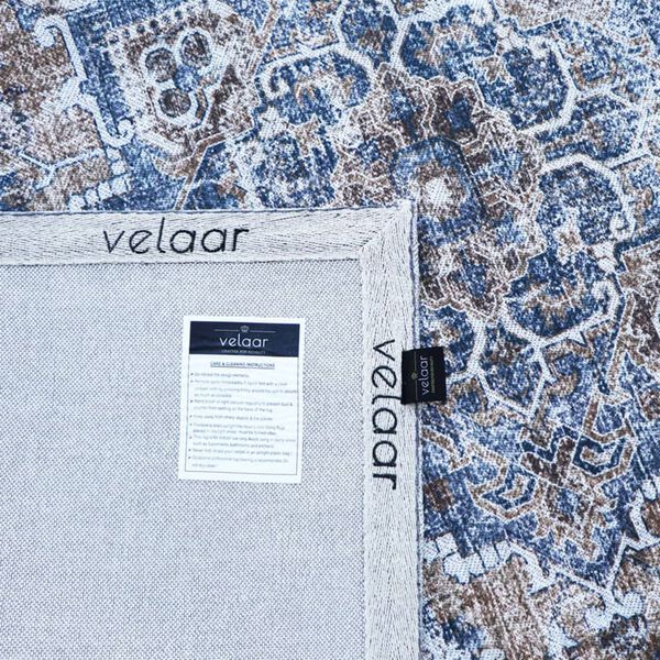 Dutch Lifestyle Alfombra Durban Genial beige y azul 300x200 cm