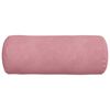 vidaXL Cojines Bolster 2 pcs Rosa Ø 15 x 40 cm Tela de pana