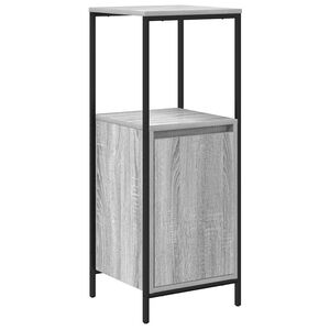 vidaXL Mueble de baño con estantes gris Sonoma 36x35x95 cm
