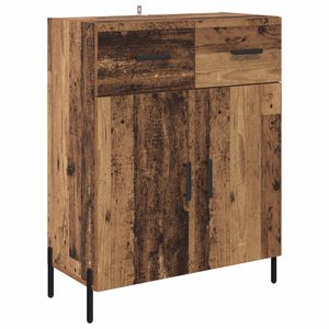 vidaXL Vitrina Madera Vieja 69,5 x 34 x 90 cm Madera contrachapada