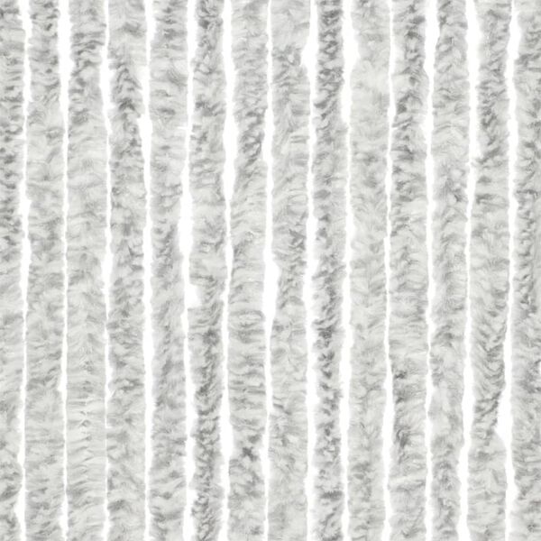 Travellife Cortina antimoscas Chenille Rain gris y blanco 185x56 cm
