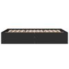 vidaXL Estructura de cama madera de ingeniería negra 120x190 cm