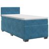 vidaXL Cama box spring con colch&oacute;n Azul Oscuro 80 x 200 cm Terciopelo