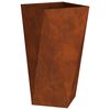 vidaXL Jardinera 2 pcs Oxidado 40 x 40 x 75 cm Acero autopatinable