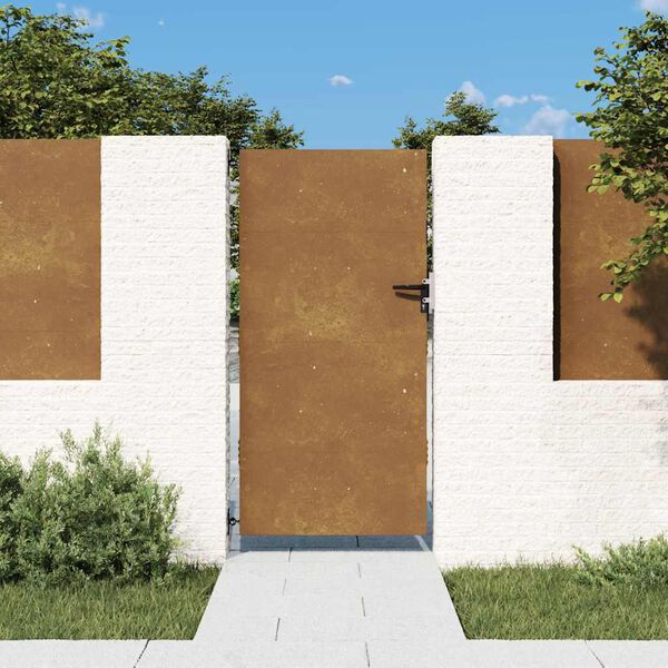 vidaXL Puerta de jard&iacute;n acero corten 85x175 cm