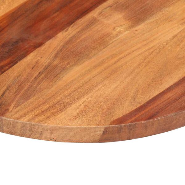 vidaXL Tablero de mesa redonda madera maciza de acacia 25-27 mm 40 cm