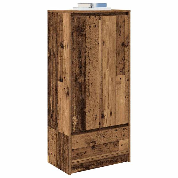 vidaXL Armario con caj&oacute;n de madera vieja 55,5x34x119,5 cm