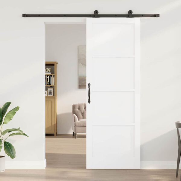 vidaXL Puerta Corredera ORKDAL 83 x 232 cm Madera de pino macizo