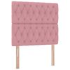 vidaXL Cama con almacenamiento y colch&oacute;n Rosa 100 x 200 cm Terciopelo