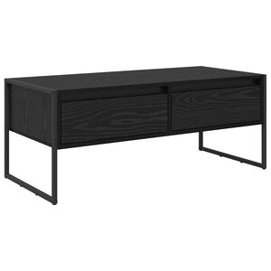 vidaXL Mesa de Caf&eacute; Roble Negro 100 x 46 x 40 cm Madera contrachapada
