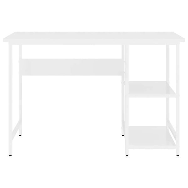 vidaXL Escritorio para ordenador de MDF y metal blanco 105x50x72 cm