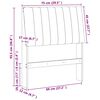 vidaXL Cabecero tapizado Gris Claro 75 cm Madera de pino macizo
