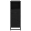 vidaXL Juego de muebles de ba&ntilde;o Roble Negro 35 x 37,5 x 100 cm