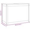 vidaXL Baúl para la colada madera maciza de pino blanco 88,5x44x66 cm