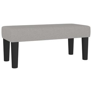vidaXL Banco de tela gris claro 70x30x30 cm