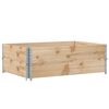 vidaXL Jardinera de madera maciza de pino 120x80 cm