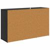 vidaXL Vitrina Roble Negro 100 x 30 x 59,5 cm Madera contrachapada