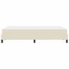vidaXL Estructura de cama con colch&oacute;n Crema 120 x 200 cm tela