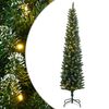 vidaXL &Aacute;rbol de Navidad artificial estrecho con 300 LEDs 240 cm