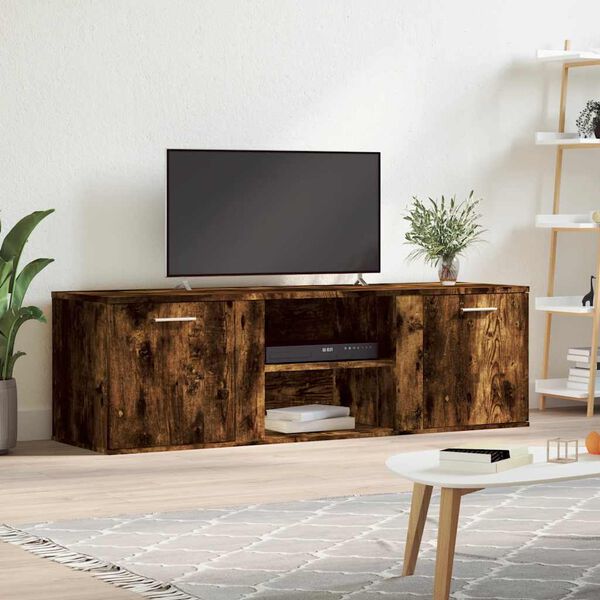 vidaXL Mueble de TV madera de ingenier&iacute;a roble ahumado 120x34x37 cm