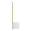 vidaXL Mueble TV de pared contrachapado blanco y roble 120x23,5x90 cm