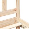vidaXL Estructura de cama de matrimonio con cabecero madera maciza