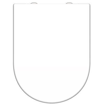 SCHÜTTE Asiento de inodoro WHITE duroplast en forma de D