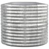 vidaXL Jardinera arriate acero galvanizado plata 368x80x68 cm