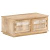vidaXL Mesa de centro de madera maciza de mango 90x49x37 cm