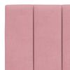 vidaXL Estructura de cama sin colch&oacute;n Hanko terciopelo rosa 140x190 cm