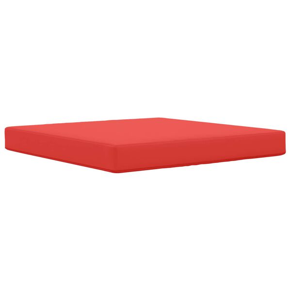 vidaXL Coj&iacute;n para sof&aacute; de exterior Rojo 80 x 80 x 8 cm Poli&eacute;ster