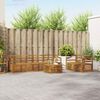 vidaXL Juegos de sof&aacute;s 7 pcs Natural Madera de Acacia S&oacute;lida