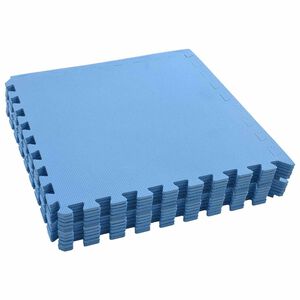 vidaXL Mats de ejercicio en rompecabezas 12 pcs Azul 4,32 ㎡ Espuma EVA