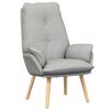 vidaXL sill&oacute;n Gris Nube Poli&eacute;ster y contrachapado