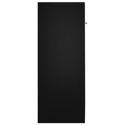 vidaXL Aparador de madera contrachapada negro 60x30x75 cm