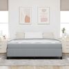 vidaXL Cama tipo Box Spring Gris Claro 180 x 200 cm tela
