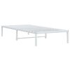 vidaXL Estructura de cama sin colch&oacute;n metal blanco 90x200 cm
