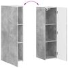 vidaXL Conjunto de mueble de TV 4 pcs Gris Concreto