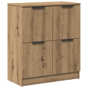 vidaXL Aparador de madera de ingenier&iacute;a roble artisan 60x30x70 cm