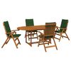 vidaXL Juego de comedor de jard&iacute;n de 5 piezas Natural