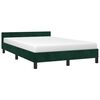 vidaXL Estructura cama sin colch&oacute;n terciopelo verde oscuro 120x190cm
