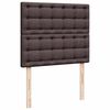 vidaXL Estructura cama otomana colch&oacute;n tela marr&oacute;n oscuro 120x200cm