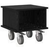 vidaXL Soporte de TV 37 x 35 x 35 cm Roble Negro Madera de ingenier&iacute;a