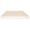 vidaXL Estructura cama individual madera maciza pino blanco 90x190 cm